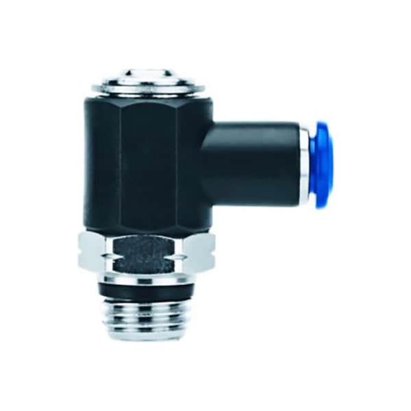 Alpha Technologies Aignep USA Needle Valve 6mm Tube x 1/8" Metal Release Collet Knob Adjustmet 57925-6-1/8 - main